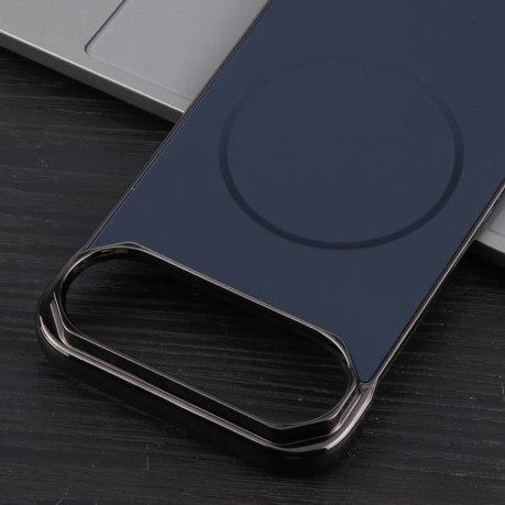 Противоударный чехол Electroplating Frameless Frosted Anti-Glare PC MagSafe для iPhone Air - черный