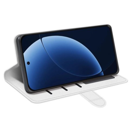 Чехол-книжка R64 Texture Horizontal Flip Leather для Realme GT 8 Pro 5G Global — белый