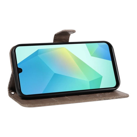 Чохол-книжка Swallowtail Butterfly Embossed Leather  для Samsung Galaxy A26 5G - сірий