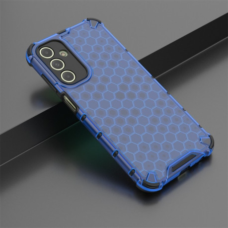 Противоударный чехол Honeycomb на Samsung Galaxy A15 - синий
