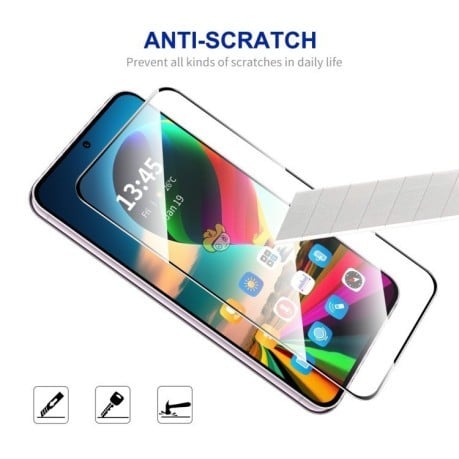 Захисне Скло ENKAY Hat-Prince Full Glue High Aluminum-silicon Tempered Glass для Samsung Galaxy F55/M55/C55 - чорне