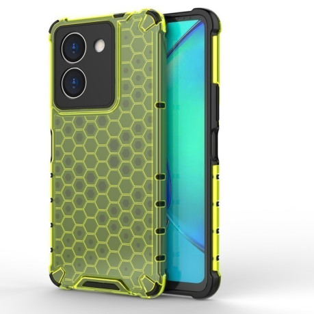 Противоударный чехол Honeycomb на  для Vivo Y36 4G Global - зеленый