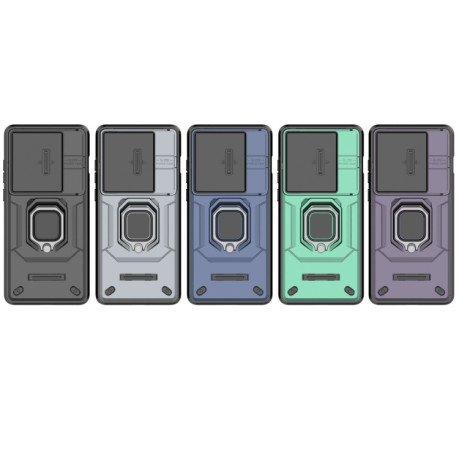 Противоударный чехол Sliding Camshield для OnePlus 12 5G - синий