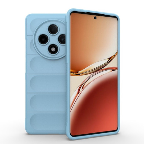 Силиконовый чехол Magic Flannel для OPPO A3 Pro 5G - голубой