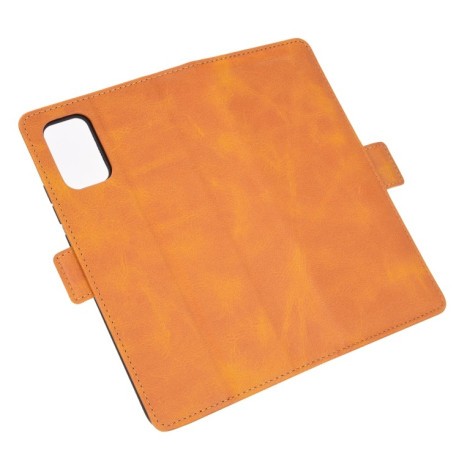 Чохол-книжка Dual-side Magnetic Buckle для Samsung Galaxy A02s - помаранчевий