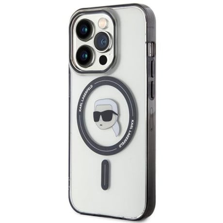 Оригінальний чохол Karl Lagerfeld IML Choupette MagSafe для iPhone 15 Pro Max - gray(KLHMP15XHKHNOTK)