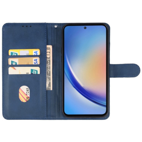 Чехол-книжка EsCase Leather для Samsung Galaxy A35 - синий