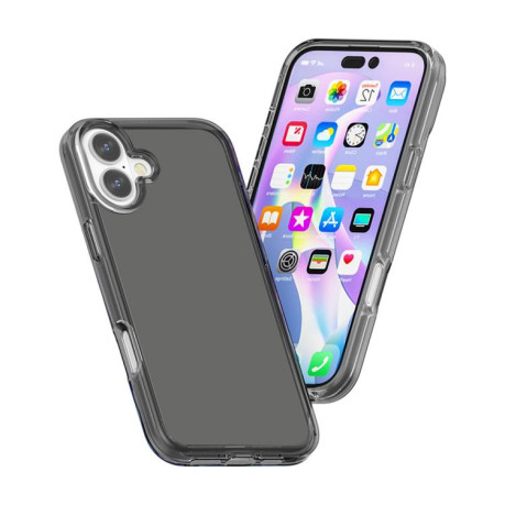 Противоударный чехол Terminator Style Glitter для iPhone 17 - серый