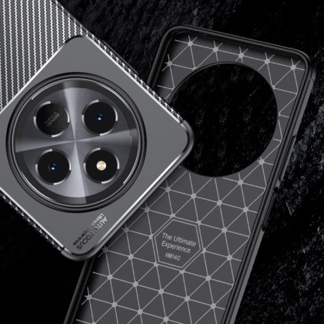 Ударозахисний чохол HMC Carbon Fiber Texture на Xiaomi Redmi 14C 4G/Poco C75/Redmi A4 5G - чорний