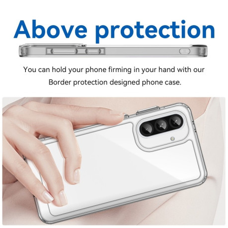Протиударний чохол Colorful Acrylic Series  для Samsung Galaxy A56 5G - прозорий
