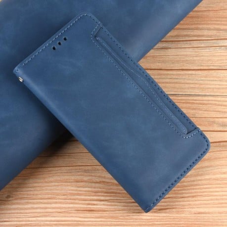 Чохол-книжка Skin Feel Calf на OPPO Reno13 5G Global - синій
