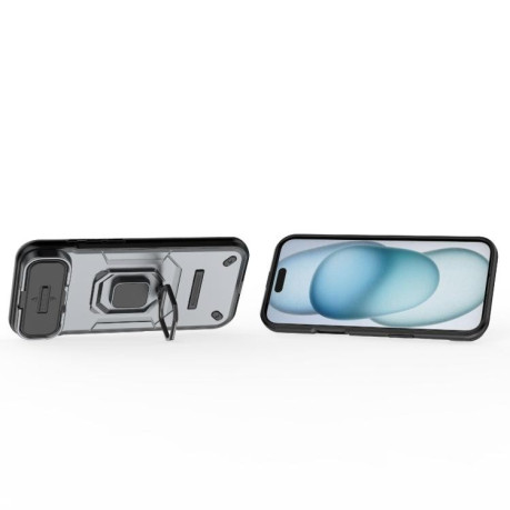 Противоударный чехол Sliding Camshield для iPhone Air - серый