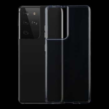 Ультратонкий силиконовый чехол 0.75mm на Samsung Galaxy S21 Ultra - прозрачный