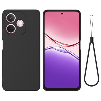 Силіконовий чохол Solid Color Liquid Silicone на OPPO A5 Pro 4G - чорний