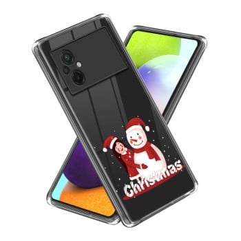Противоударный чехол Christmas Patterned для Xiaomi Poco M5 - Red Hat Yeti