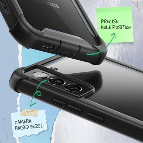 Двухсторонний чехол Supcase Iblsn Ares для Samsung Galaxy S22 Plus - Black