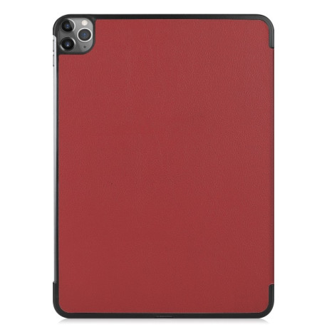 Чохол-книжка Custer Texture Smart на iPad Air 4 10.9 2020/Pro 11 2021/2020/2018 - винно-червоний