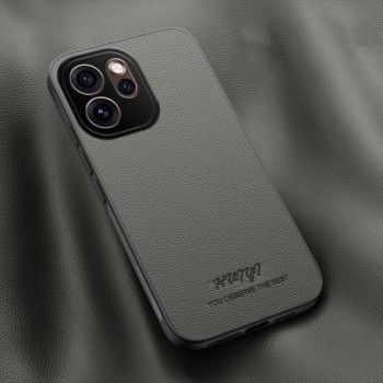 Чохол HUIYI Leather Magnetic на OPPO Reno15 Pro 5G Global — сірий