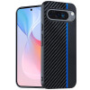 Протиударний чохол Carbon Fiber Texture Printing для Google Pixel 10/10 Pro - чорно-синій