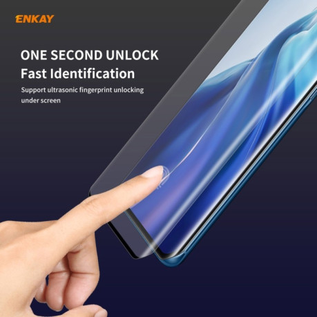 Защитное стекло ENKAY Hat-prince Full Glue 0.26mm 9H 3D на Xiaomi Mi 11 - черное