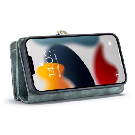 Чехол-кошелек CaseMe 008 Series Zipper Style на iPhone 13 Pro Max - синий
