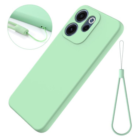 Силіконовий чохол Solid Color Liquid Silicone для OPPO Reno15 F / Reno15 FS 5G — зелений