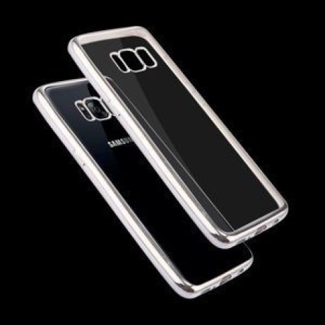 Силіконовий чохол Electroplating Frame для Samsung Galaxy S8/G950- сріблястий