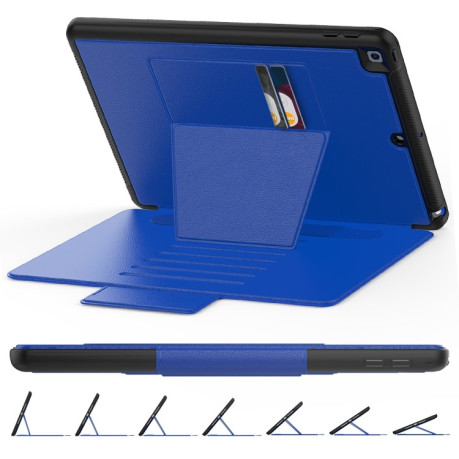 Чохол-книжка Multifunctional Tablet для iPad 9/8/7 10.2 2019/2020/2021 - синій
