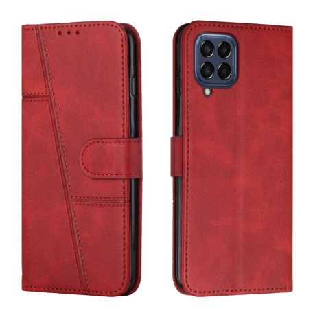 Чохол-книжка Stitching Calf Texture для Samsung Galaxy M33 5G - червоний
