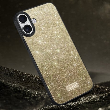 Чохол SULADA Glittery для iPhone 16 – золотий