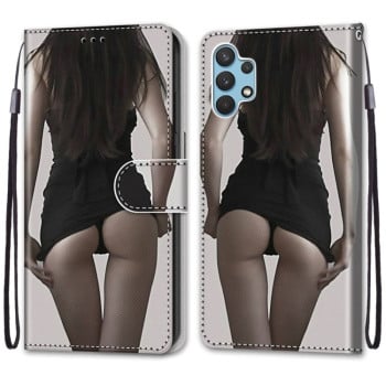 Чохол-книжка Coloured Drawing Samsung Galaxy A32 4G / A32 Lite - Upskirt