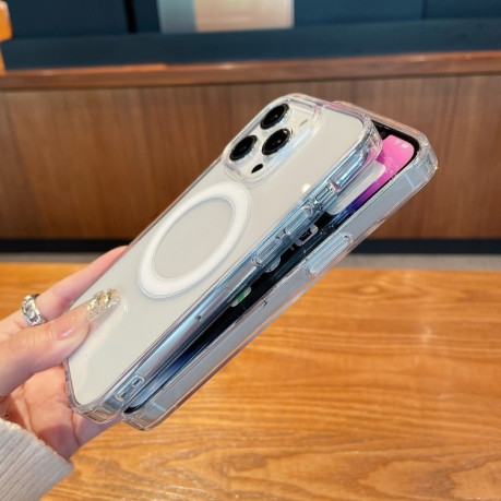 Противоударный чехол Acrylic Magsafe на iPhone 17 Pro Max — прозрачный