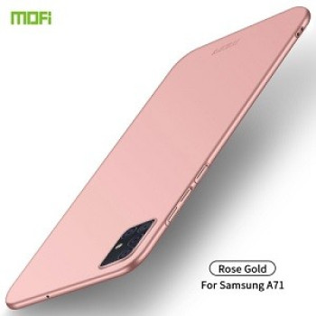 Ультратонкий чехол MOFI на Samsung Galaxy A71- розовое золото