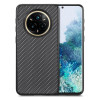 Протиударний чохол Carbon Fiber Texture Leather для Realme 14 Pro+ - чорний