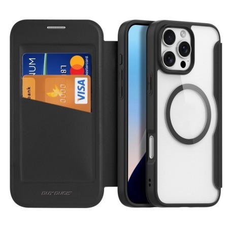 Чохол-книжка DUX Skin X Pro Series Magsafe на iPhone 16 Pro - чорний