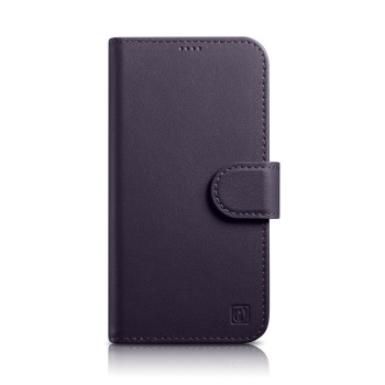 Шкіряний чохол-книжка iCarer Wallet Case 2in1 для iPhone 14 Pro Max - темно-фіолетовий