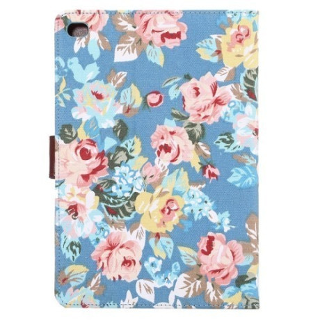 Кожаный Чехол Peony Denim Texture Flower Case Blue для Pad mini 5 (2019)/mini 4