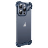 Противоударный чехол Frameless Metal Corner для iPhone 15 Pro - синий