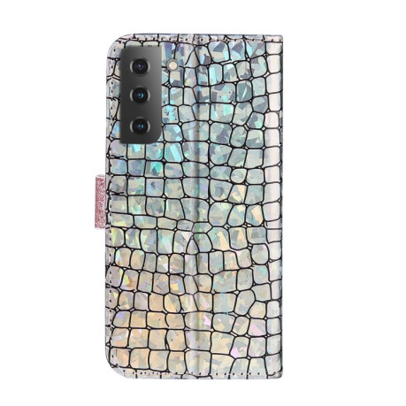 Чохол-книжка Laser Glitter Powder для Samsung Galaxy S23 5G - сріблястий