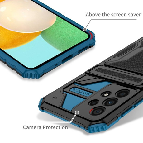 Противоударный чехол Armor Card для Samsung Galaxy A53 5G - синий