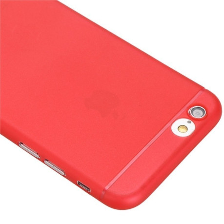 Ультратонкий Полупрозрачный Чехол с Защитой Камеры для iPhone  6 Plus  6S Plus(Red)