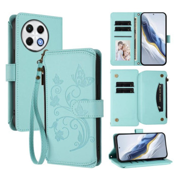 Чехол-книжка Escase кошелёк на молнии на Tecno Spark 30 Pro 4G — мятный