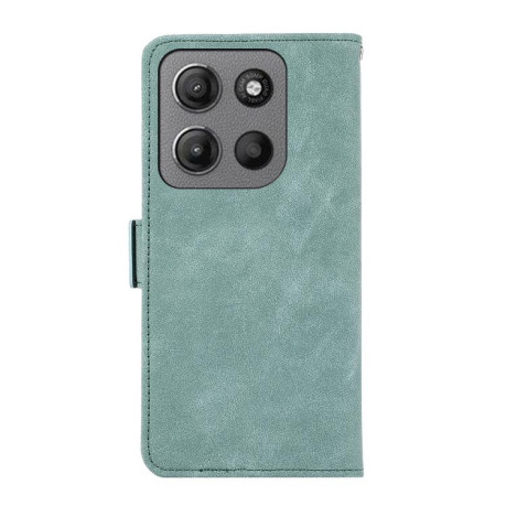 Чехол-книжка ABEEL Color Block Magnetic RFID Leather на Motorola Moto G15 4G / G05 - зеленый