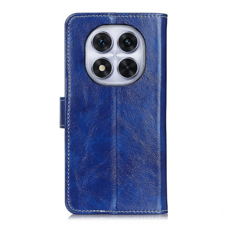Чехол-книжка Magnetic Retro Crazy Horse Texture на Xiaomi Redmi Note 14 Pro 4G - синий