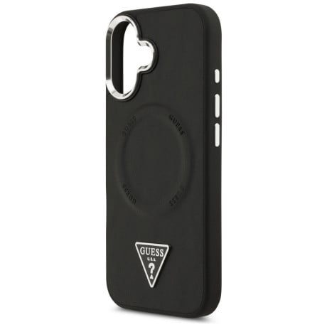 Оригинальный чехол Guess Triangle Logo с MagSafe на iPhone 17 - black