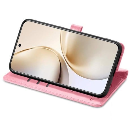 Чехол-книжка Cat and Dog для Realme 14 Pro+ - рожевий