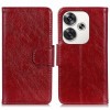 Чехол-книжка Mirren Crazy Horse для Xiaomi Poco F6 / Redmi Turbo 3 - красный