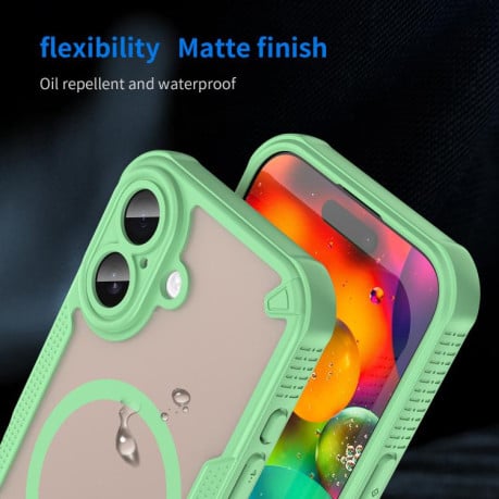 Чохол Armor Glaze з MagSafe Magnetic на iPhone 17 - зелений