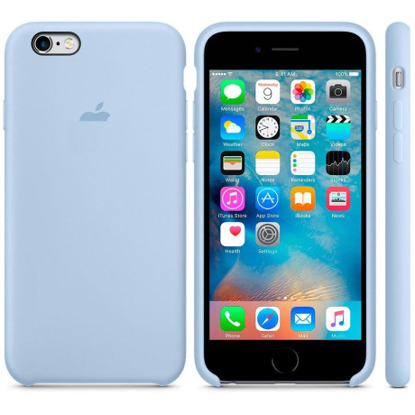 Силиконовый чехол Silicone Case Lilac для iPhone 6/6S