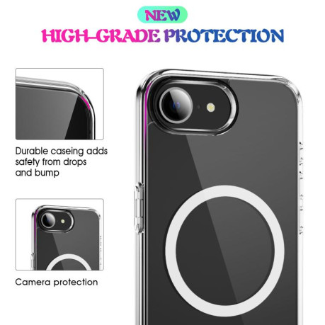 Чехол Clear Case MagSafe Simple Magnetiс для iPhone 16e - прозрачный